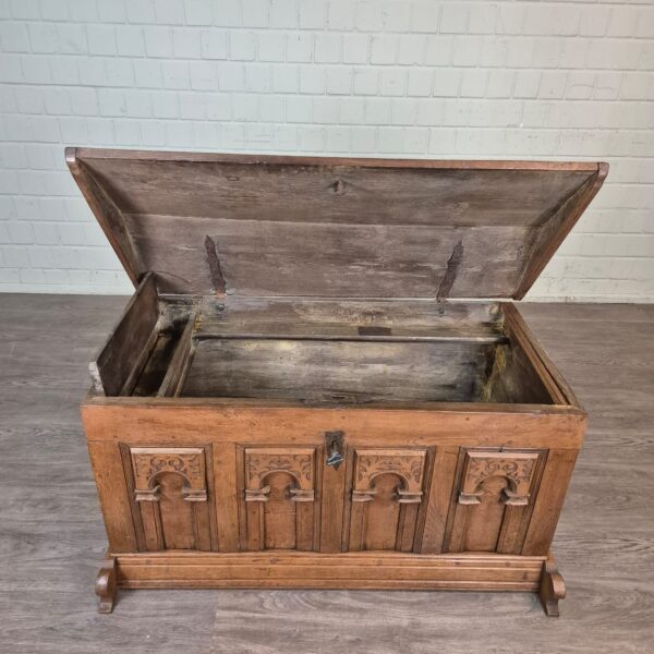 Dekenkist Kist Barok 1780 Eiken - Afbeelding 13
