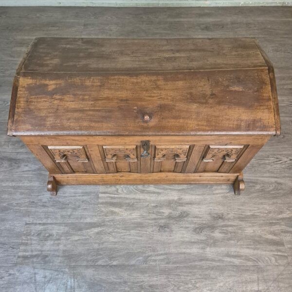 Dekenkist Kist Barok 1780 Eiken - Afbeelding 3