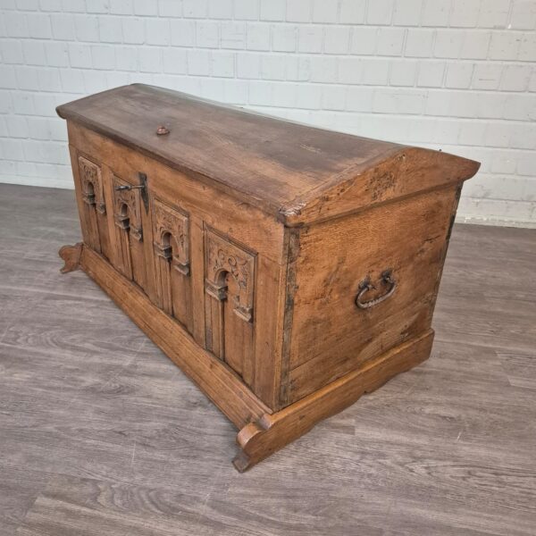 Dekenkist Kist Barok 1780 Eiken - Afbeelding 5