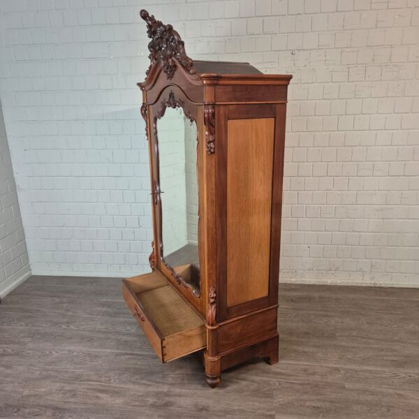 Spiegelkast Kast Biedermeier 1860 Mahonie - Afbeelding 21
