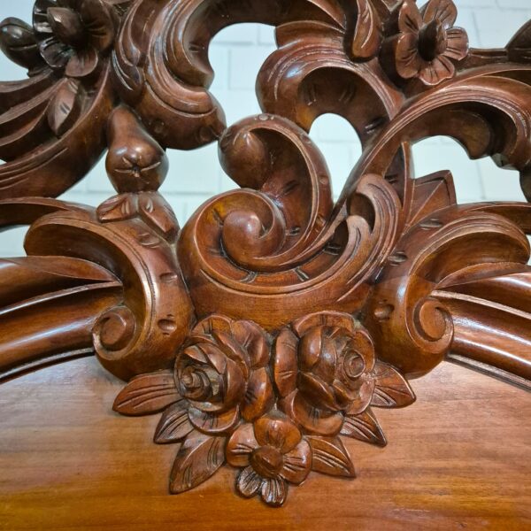 Spiegelkast Kast Biedermeier 1860 Mahonie - Afbeelding 12
