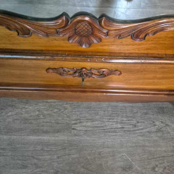 Spiegelkast Kast Biedermeier 1860 Mahonie - Afbeelding 6
