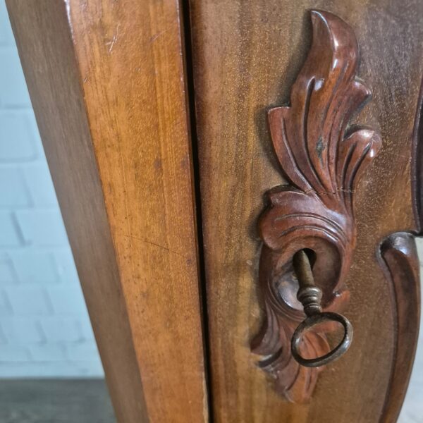 Spiegelkast Kast Biedermeier 1860 Mahonie - Afbeelding 8