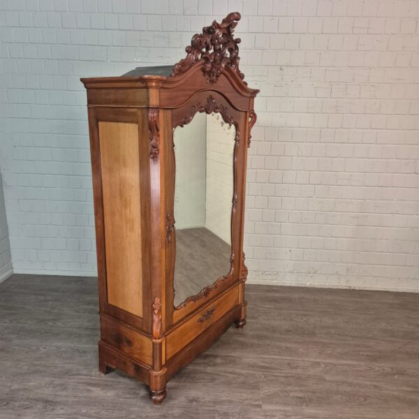 Spiegelkast Kast Biedermeier 1860 Mahonie
