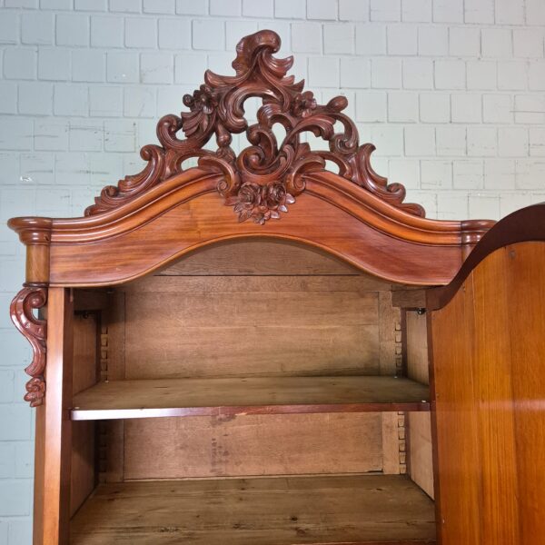 Spiegelkast Kast Biedermeier 1860 Mahonie - Afbeelding 16