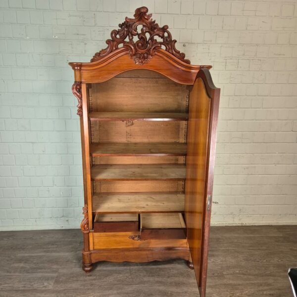 Spiegelkast Kast Biedermeier 1860 Mahonie - Afbeelding 15