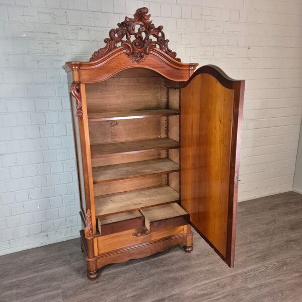 Spiegelkast Kast Biedermeier 1860 Mahonie - Afbeelding 14