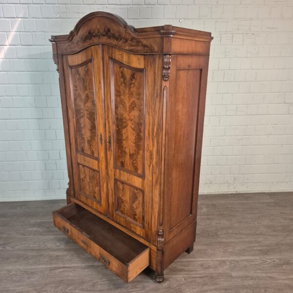Kast Kledingkast Louis Philippe 1860 Mahonie - Afbeelding 15