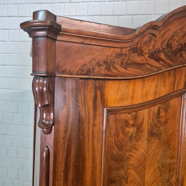 Kast Kledingkast Louis Philippe 1860 Mahonie - Afbeelding 10
