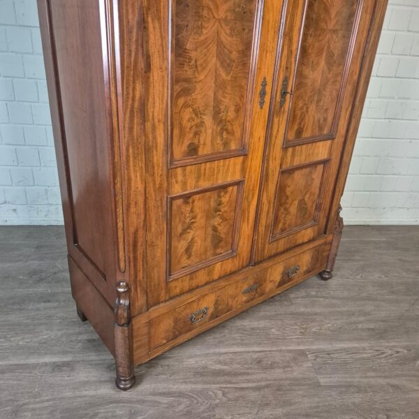 Kast Kledingkast Louis Philippe 1860 Mahonie - Afbeelding 8