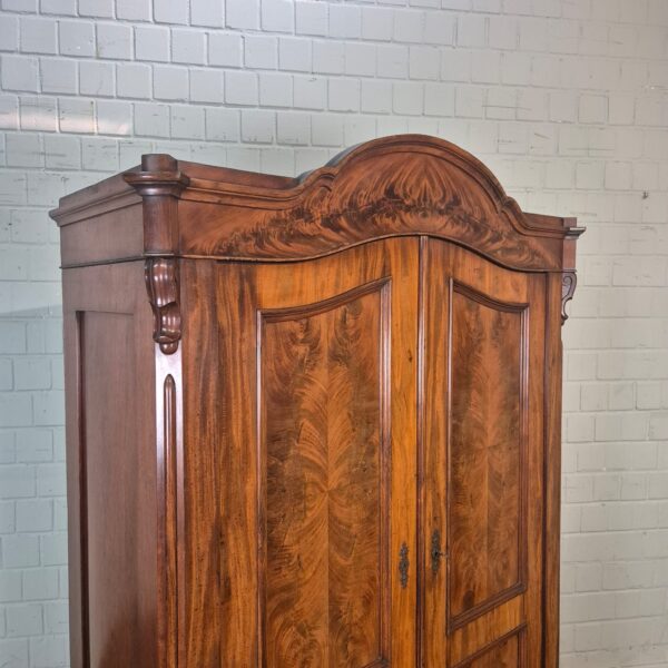 Kast Kledingkast Louis Philippe 1860 Mahonie - Afbeelding 9