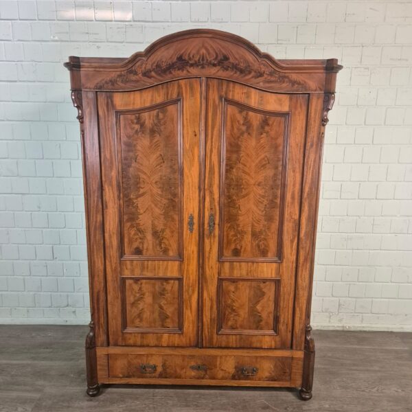 Kast Kledingkast Louis Philippe 1860 Mahonie - Afbeelding 2