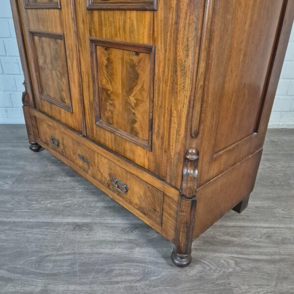 Kast Kledingkast Louis Philippe 1860 Mahonie - Afbeelding 6