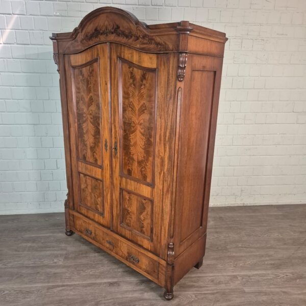 Kast Kledingkast Louis Philippe 1860 Mahonie - Afbeelding 3