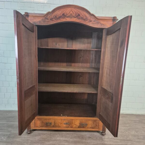 Kast Kledingkast Louis Philippe 1860 Mahonie - Afbeelding 12