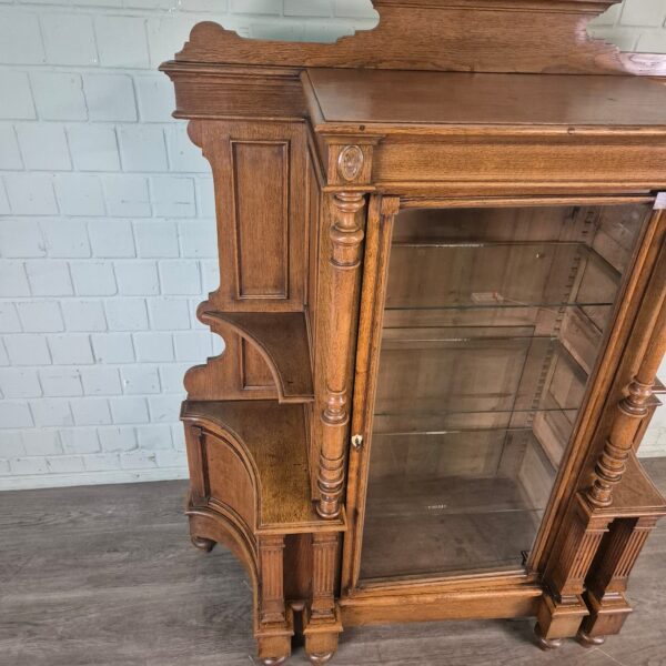 Vitrine Servieskast Gründerzeit 1880 Eiken - Afbeelding 8