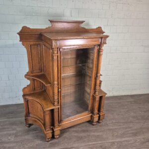 Vitrine Servieskast Gründerzeit 1880 Eiken