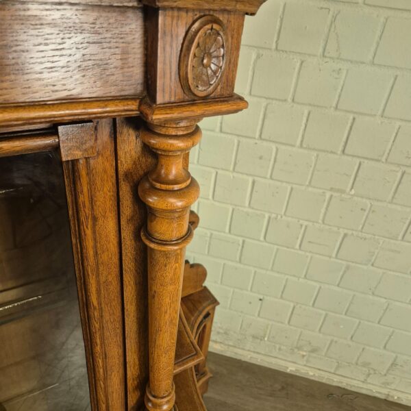 Vitrine Servieskast Gründerzeit 1880 Eiken - Afbeelding 10