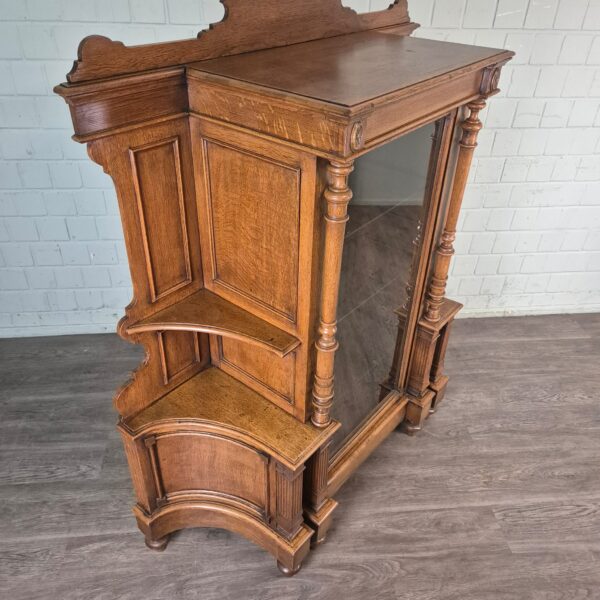 Vitrine Servieskast Gründerzeit 1880 Eiken - Afbeelding 5