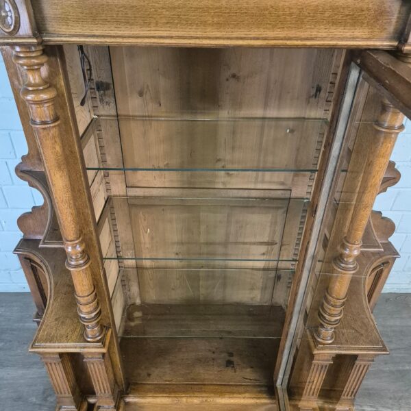 Vitrine Servieskast Gründerzeit 1880 Eiken - Afbeelding 13