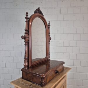 Spiegel Make-up Spiegel Biedermeier 1850 Mahonie
