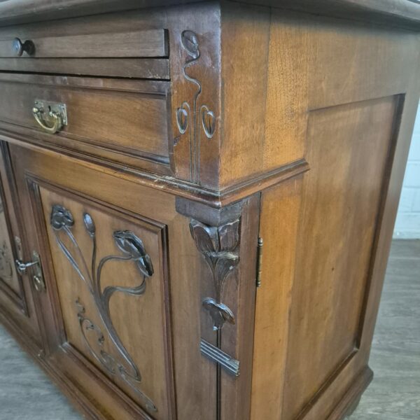 Dressoir Sideboard Jugendstil 1900 Noten - Afbeelding 9