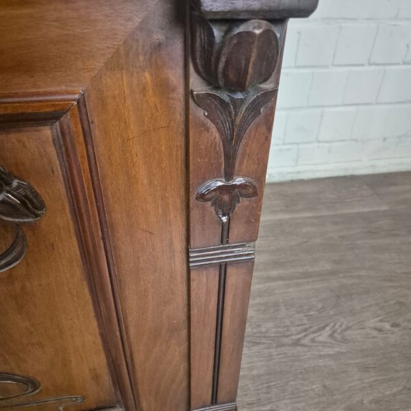 Dressoir Sideboard Jugendstil 1900 Noten - Afbeelding 8