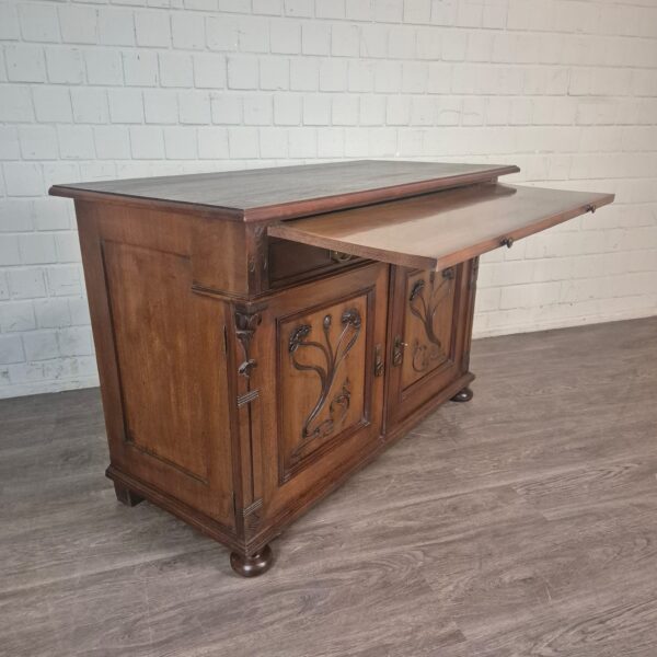 Dressoir Sideboard Jugendstil 1900 Noten - Afbeelding 4