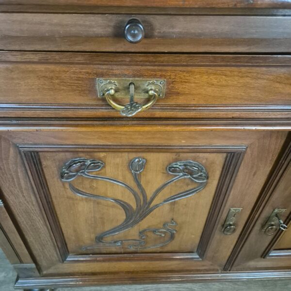 Dressoir Sideboard Jugendstil 1900 Noten - Afbeelding 6