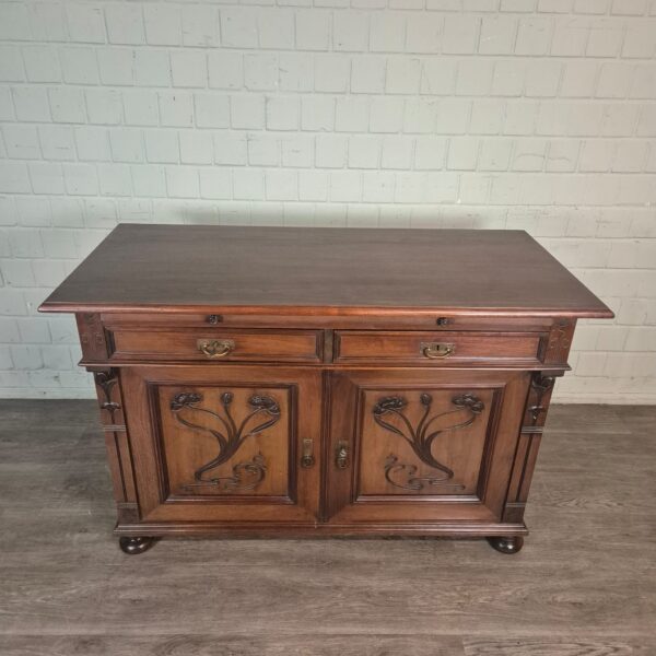 Dressoir Sideboard Jugendstil 1900 Noten - Afbeelding 2