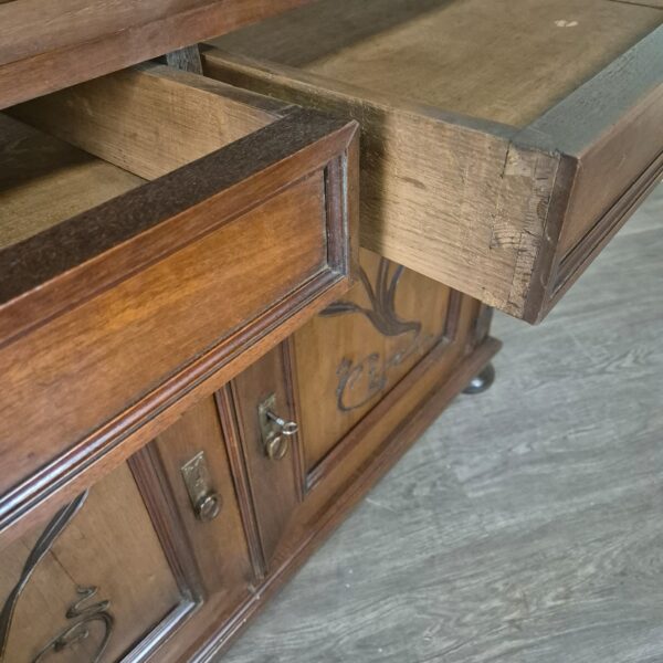 Dressoir Sideboard Jugendstil 1900 Noten - Afbeelding 11