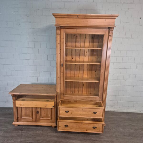 Vitrine met Sideboard Kast 1,77 m Grenen - Afbeelding 15