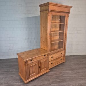 Vitrine met Sideboard Kast 1,77 m Grenen