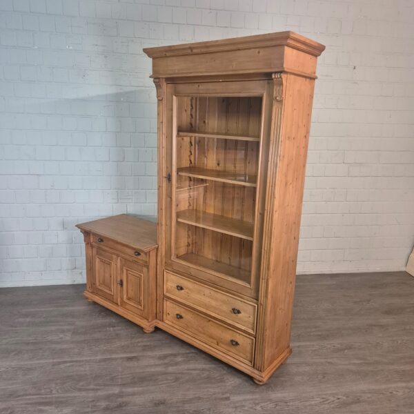 Vitrine met Sideboard Kast 1,77 m Grenen - Afbeelding 3