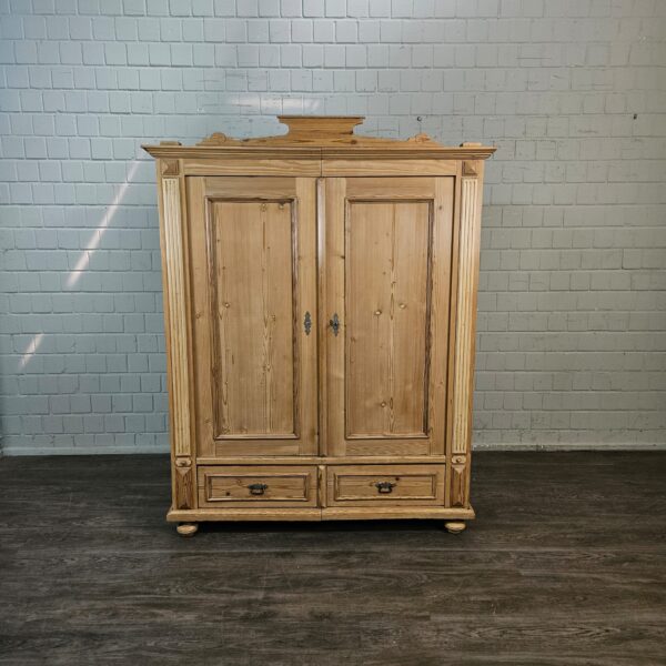 Kast Kledingkast Gründerzeit 1880 Grenen - Afbeelding 2
