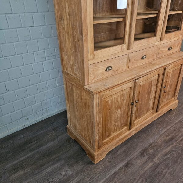 Vitrine Boekenkast Teak 1,56 m - Afbeelding 7