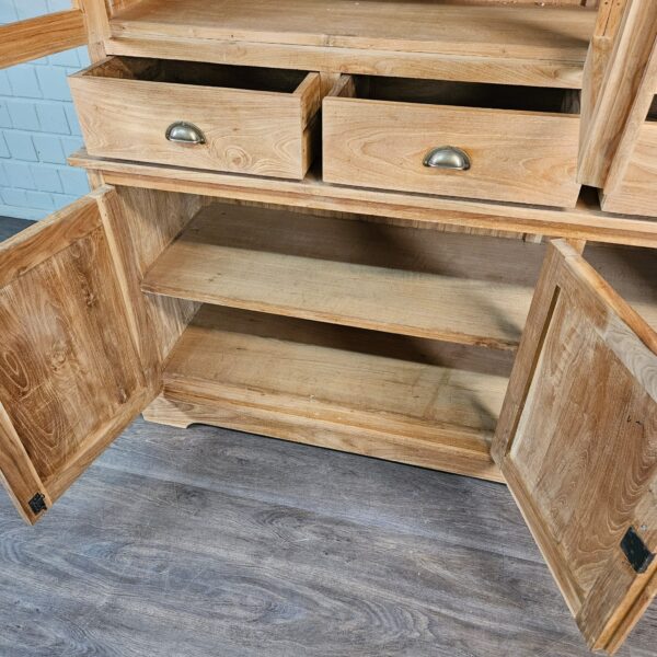 Vitrine Boekenkast Teak 1,56 m - Afbeelding 12