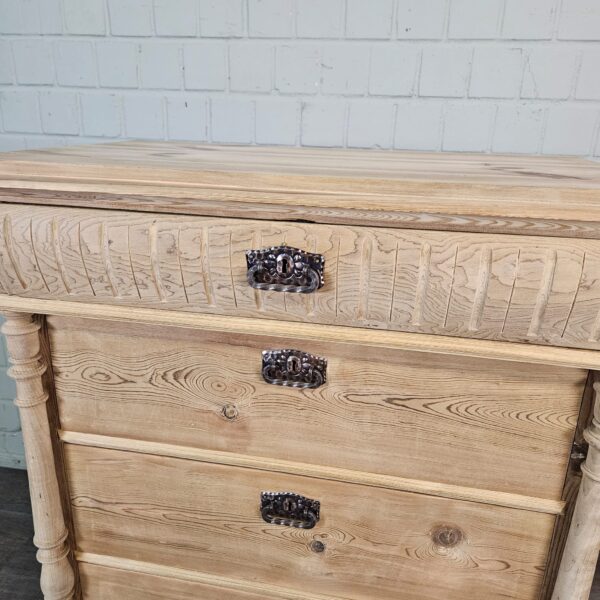 Ladenkast Commode Gründerzeit 1880 Grenen - Afbeelding 12