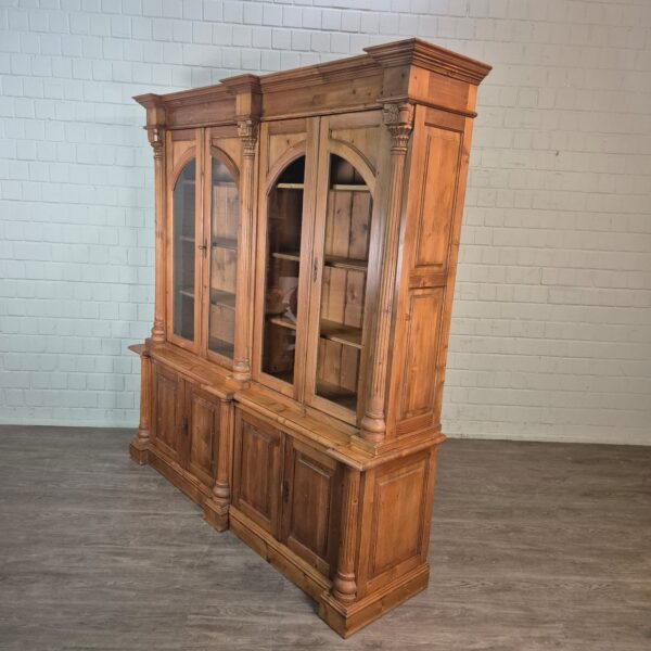 Vitrine Boekenkast Grenen 2,10 m - Afbeelding 3