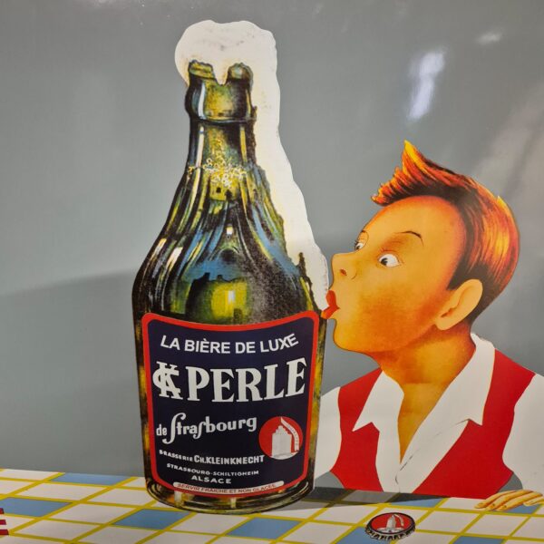 Emaille Reclamebord "Bières Perle d'Alsace" 1,00 m x 0,65 m - Afbeelding 5