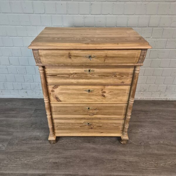 Ladenkast Commode Gründerzeit 1880 Grenen - Afbeelding 2