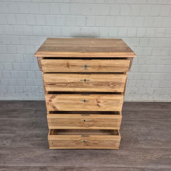 Ladenkast Commode Gründerzeit 1880 Grenen - Afbeelding 5