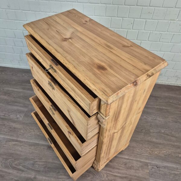 Ladenkast Commode Gründerzeit 1880 Grenen - Afbeelding 4