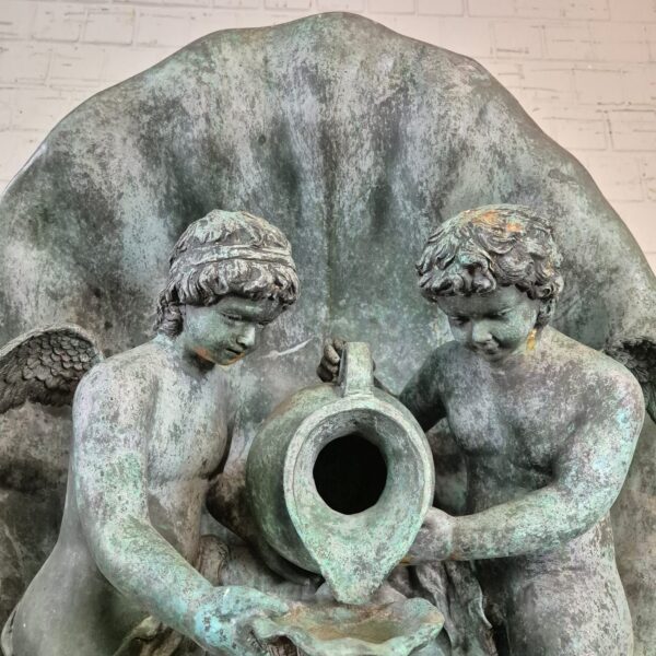 Fontein Waterpartij "Schelp" Brons 1,53 m - Afbeelding 3