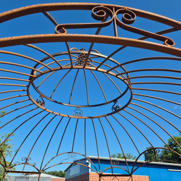 Paviljoen Pergola Staal in Roestlook Ø 3,50 m - Afbeelding 3