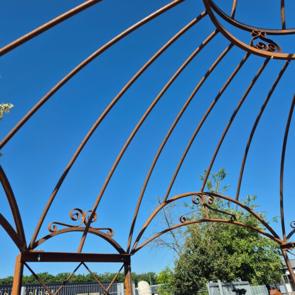 Paviljoen Pergola Staal in Roestlook Ø 3,50 m - Afbeelding 7