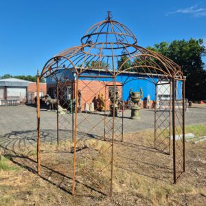 Paviljoen Pergola Staal in Roestlook Ø 3,50 m
