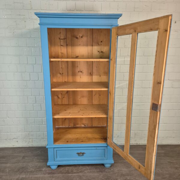 Vitrine Boekenkast Jugendstil 1900 Grenen - Afbeelding 6