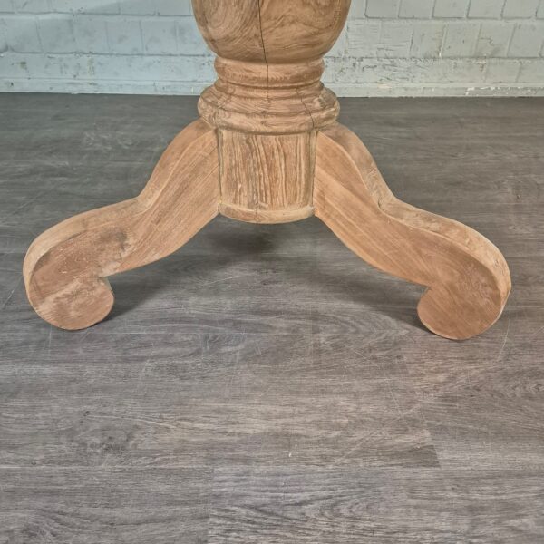 Eettafel Rond Massief Hout Ø 1,40 m - Afbeelding 8