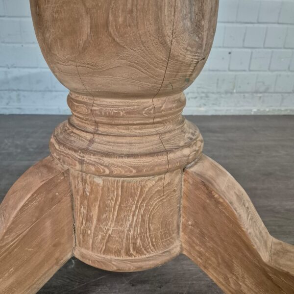 Eettafel Rond Massief Hout Ø 1,40 m - Afbeelding 7